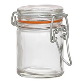 Preserve Jar Mini Glass Clip Top Round 50ml