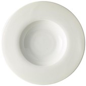 Genware Porcelain Wide Rimmed Pasta Dish