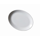 Genware Porcelain Oval Plate 25.4cm (Box Of 6)