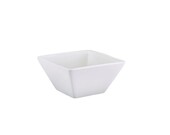 Genware Porcelain Square Bowl 12.8cm  (Box Of 6)