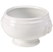 Genware Porcelain Lion Head Soup Bowl 11cm