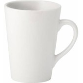 Pure White Porcelain Latte Mug 34cl