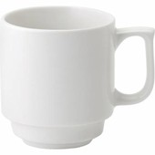 Pure White Porcelain Stacking Mug 28cl