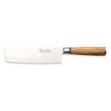 Katana Saya Olive Wood Handled Nakiri Knife 18cm (KSO-03)
