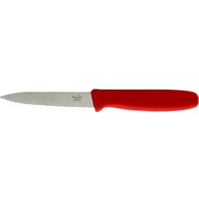 Smithfield 10cm Serrated Vegetable Knife Coloured Samprene Handle