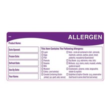 Allergen Labels (Roll Of 500)