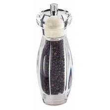 Acrylic Salt Shaker &amp; Pepper Mill Ceramic Gear  16cm