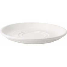 Pure White Porcelain Double Well Saucer 15cm For TU706 Cup &amp; TU721 Stacking Cup (Box of 24)