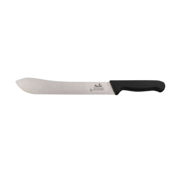 Smithfield 25cm Scimitar Steak Knife Black Samprene Handle