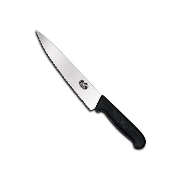 Victorinox Fibrox Handle Cooks Knife Serrated 22cm