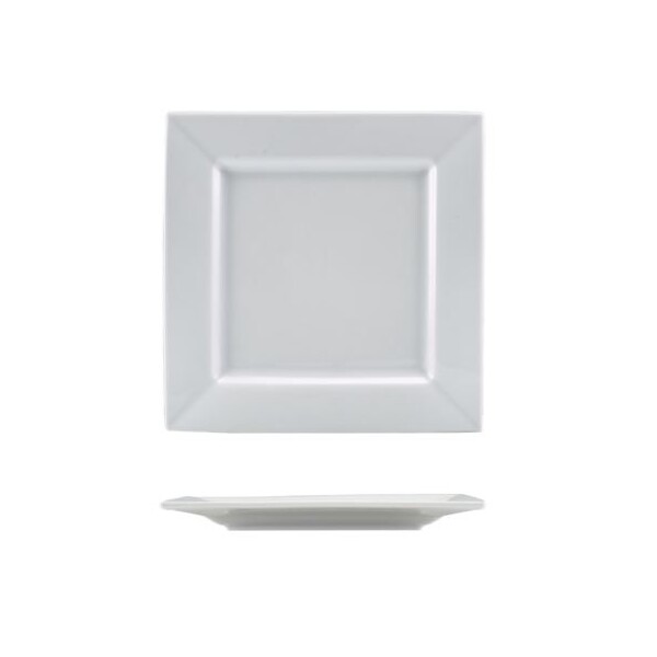 Genware Porcelain Square Plate 18cm (Box of 6)