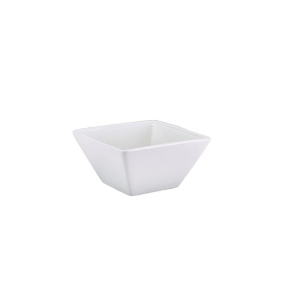 Genware Porcelain Square Bowl 12.8cm  (Box Of 6)