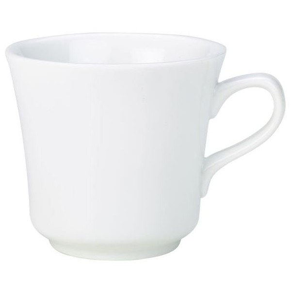 Genware Porcelain Tea Cup 23cl / 8oz (Box of 6)