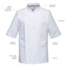 AirBack Pro Chefs JACKET **Short Sleeves** White