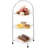 Chrome Plate Stand 3 Tier 43cm To Hold 3 X 25cm Plates