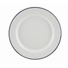 Enamel Tableware Wide Rim Plate 20cm
