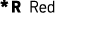 * R Red