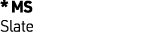 * MS Slate