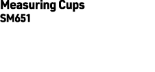 Measuring Cups SM651