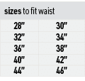 sizes to fit waist,28”,30”,32”,34”,36”,38”,40”,42”,44”,46”