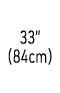 33” (84cm)