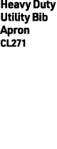 Heavy Duty Utility Bib Apron CL271