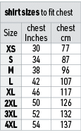 shirt sizes to fit chest,Size,chest Inches,chest cm,XS,30,77,S,34,87,M,38,96,L,42,107,XL,46,117,2XL,50,126,3XL,52,132...