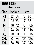 shirt sizes to fit chest size,Size,Inches,cm,XS,32 -34,81-86,S,36-38,91-96,M,40 -42,101-106,L,44 -46,111-116,XL,48 -5...