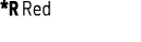 *R Red