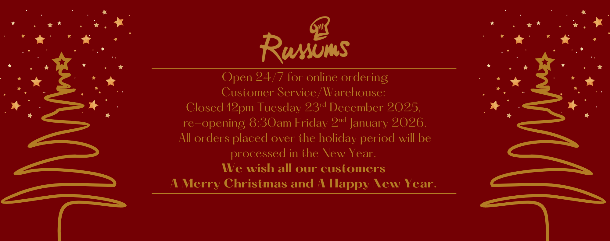 Christmas & New Year Info