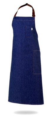 Work Range Bib Apron Denim With 2 Hip & 1 Pen/Spoon Pocket 89cm X 96cm