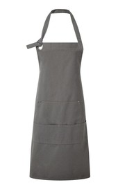 Canvas Bib Apron with Front Pocket Heavy Duty 28" X 34"