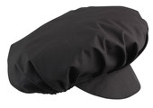 Mob Cap Black Poly/cotton