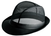Trilby Hat Unisex Acrylic  Black