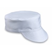 Peaked Cap White Cotton