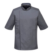 AirBack Pro Chefs JACKET **Short Sleeves** Grey