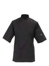 Le Chef DE92GSC Contract Executive Jacket Black Short Sleeves