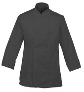 Ladies Chefs Jacket Black With Capped Studs