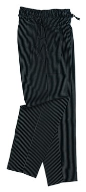 Unisex Chefs Trouser Poly/Cotton Printed Pinstripe