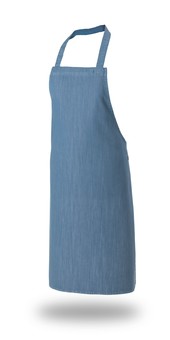 Denim Bib Apron Cross Dyed