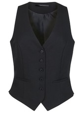 Lady's Waistcoat Polyester Black