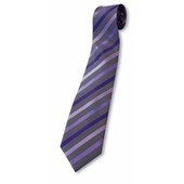 Tie Grey/purple Stripe