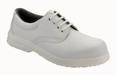 Unisex White Protective Shoe
