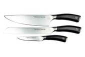 Rockingham Forge Equilibrium 3 Piece Set Paring, Bread And Chefs Knives