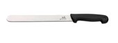 Smithfield 25cm Scalloped Slicer Black Samprene Handle