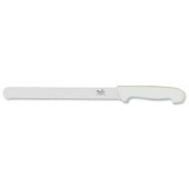 Smithfield 25cm Serrated Carver Coloured Samprene Handle