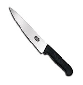 Victorinox Fibrox Handle Cooks Knife Serrated 22cm