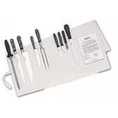 Knife Set Sabatier Large With 25cm Cooks Knife In Cotton Wallet