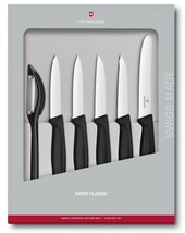 Victorinox Plastic Handle Set Of 6 Parers & Peeler