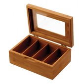 Tea Box Acacia Wood 4 Section